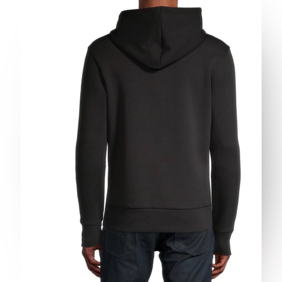 HUGO BOSS Men's Logo Details Hooded Sweatshirt in Black Size XL - Picture 3 of 14